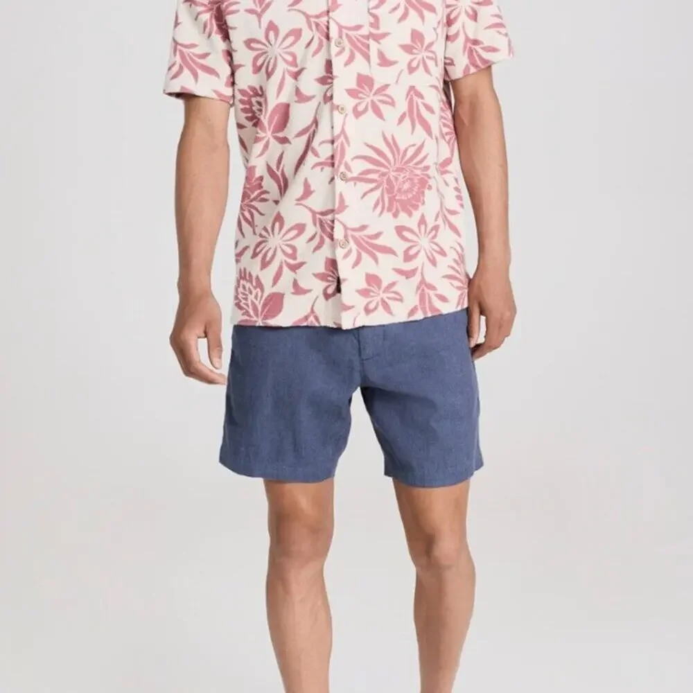 Faherty Tradewinds Linen Shorts 7.5